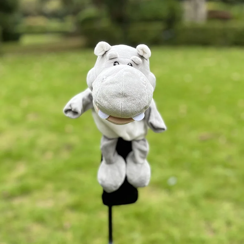 Golf club cover plush cute animal wooden club cover club head cover protective ball head cover No. 1 fairway wooden cap cover