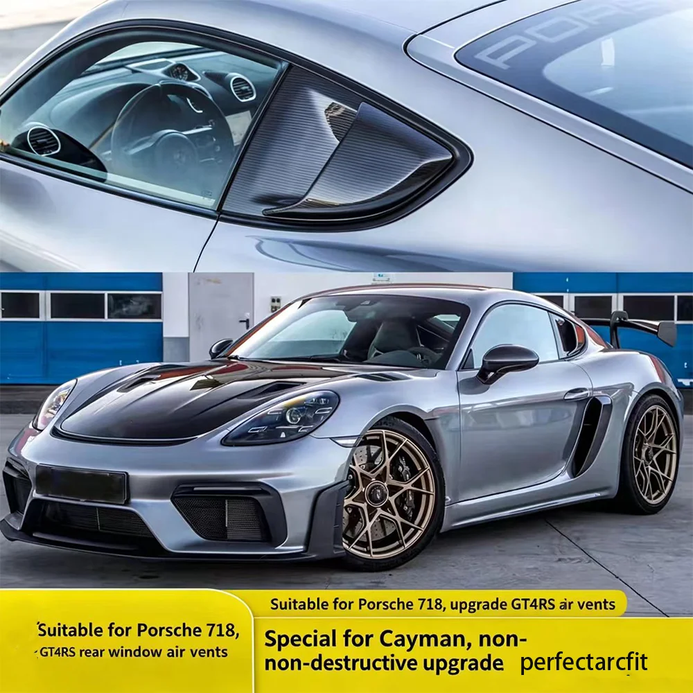 

Used for Porsche GT4 718 981 1 1 pair rear window vent spoiler GT4 dedicated window vent spoiler
