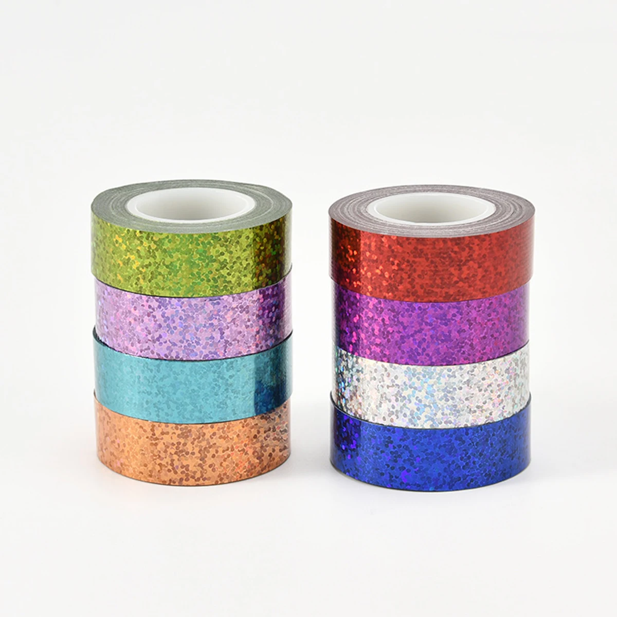 Shiny Laser Masking Washi Tape Decorative Firm Adhesive Tape DIY Scrapbooking Colorful Sticker Label Stationery