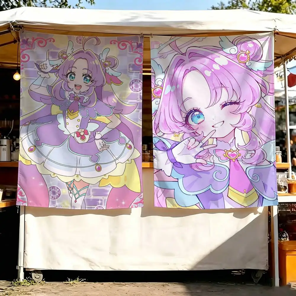 Cure Answer A-Akechi Anna Flag Digital Printing Banner for Garage Wall Out Door Decoration