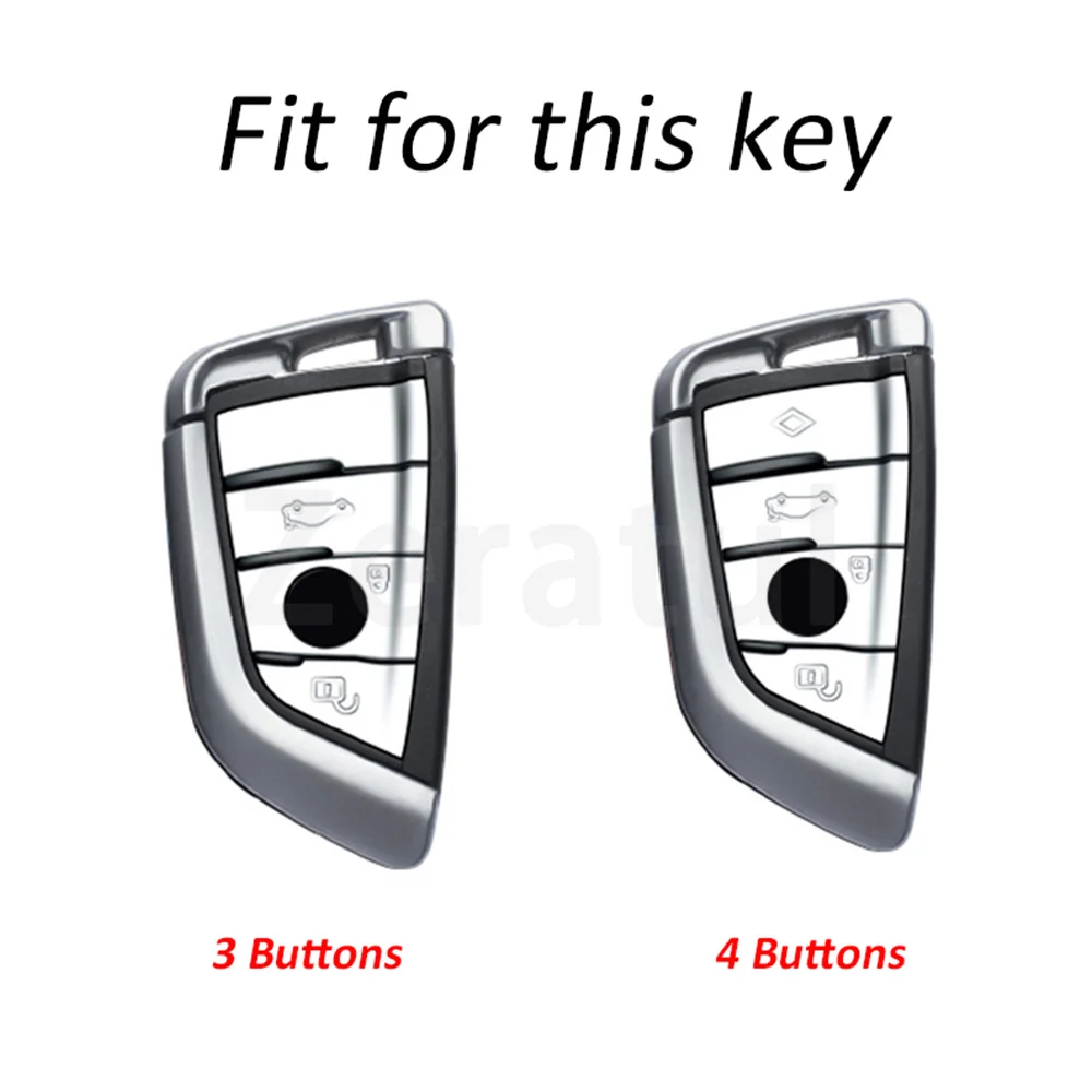 Transparent TPU Car Key Case Cover Shell Holder Fob For BMW X1 X3 X5 X6 X7 1 3 5 6 7 Series G20 G30 G11 F15 F16 G01 G02 F48 view 2