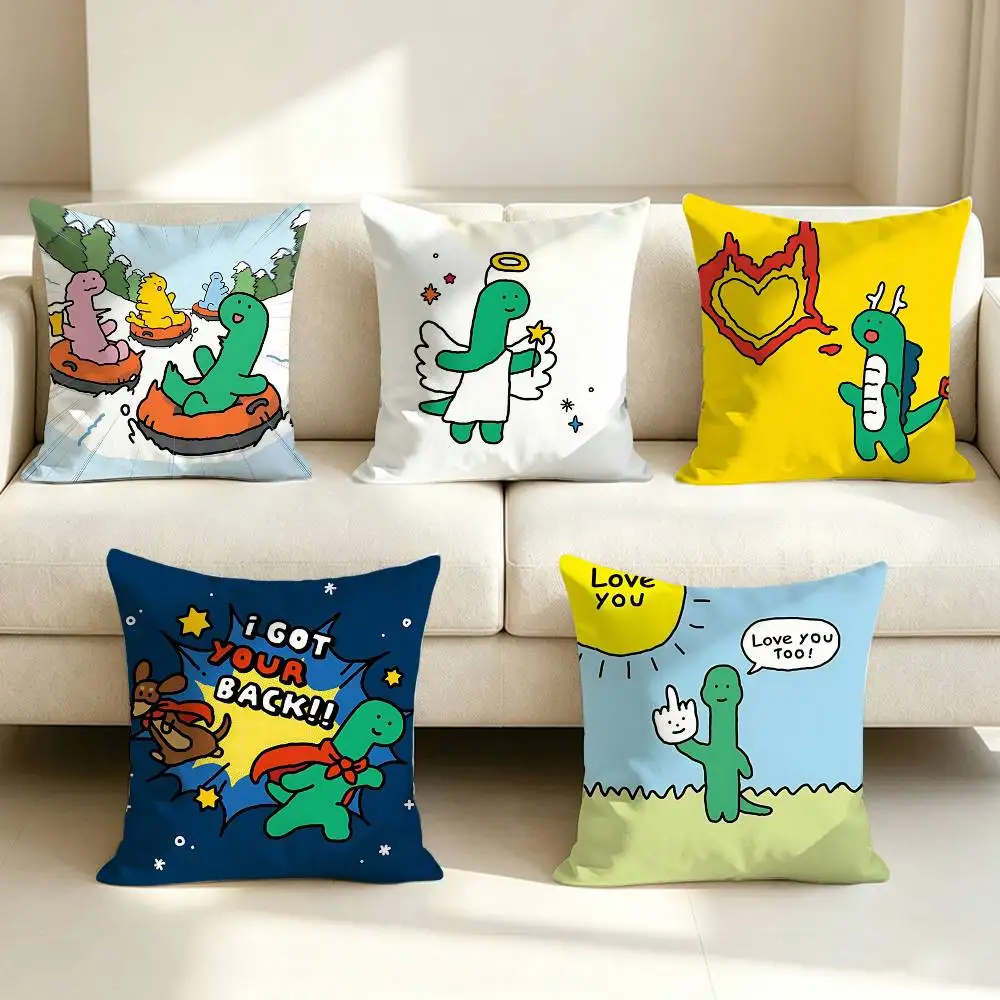 Green Joguman B-Brachio Lovely  Square Sofa Pillow Cover Solid Color Living Room Home Decor Cushion Case