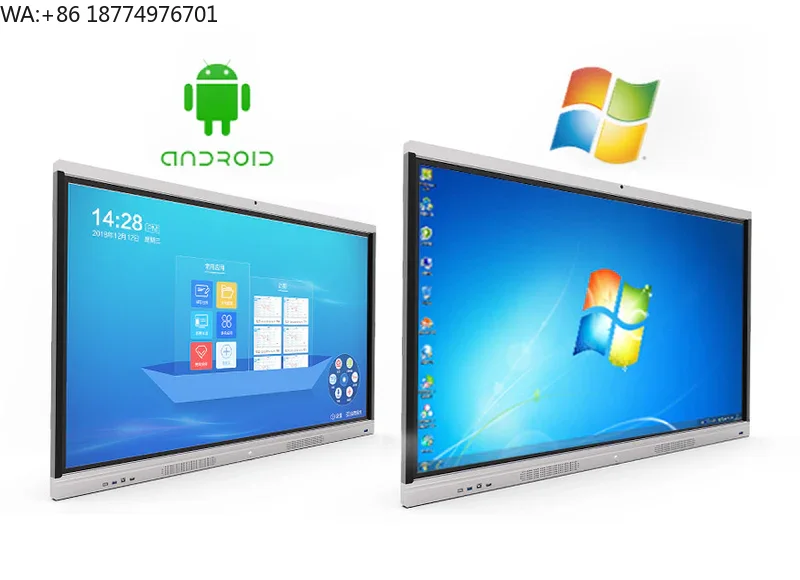 

65 Inch Interactive Board Conference Flat Panel All-in-One | Smart Touch Meeting Display for Office & Education