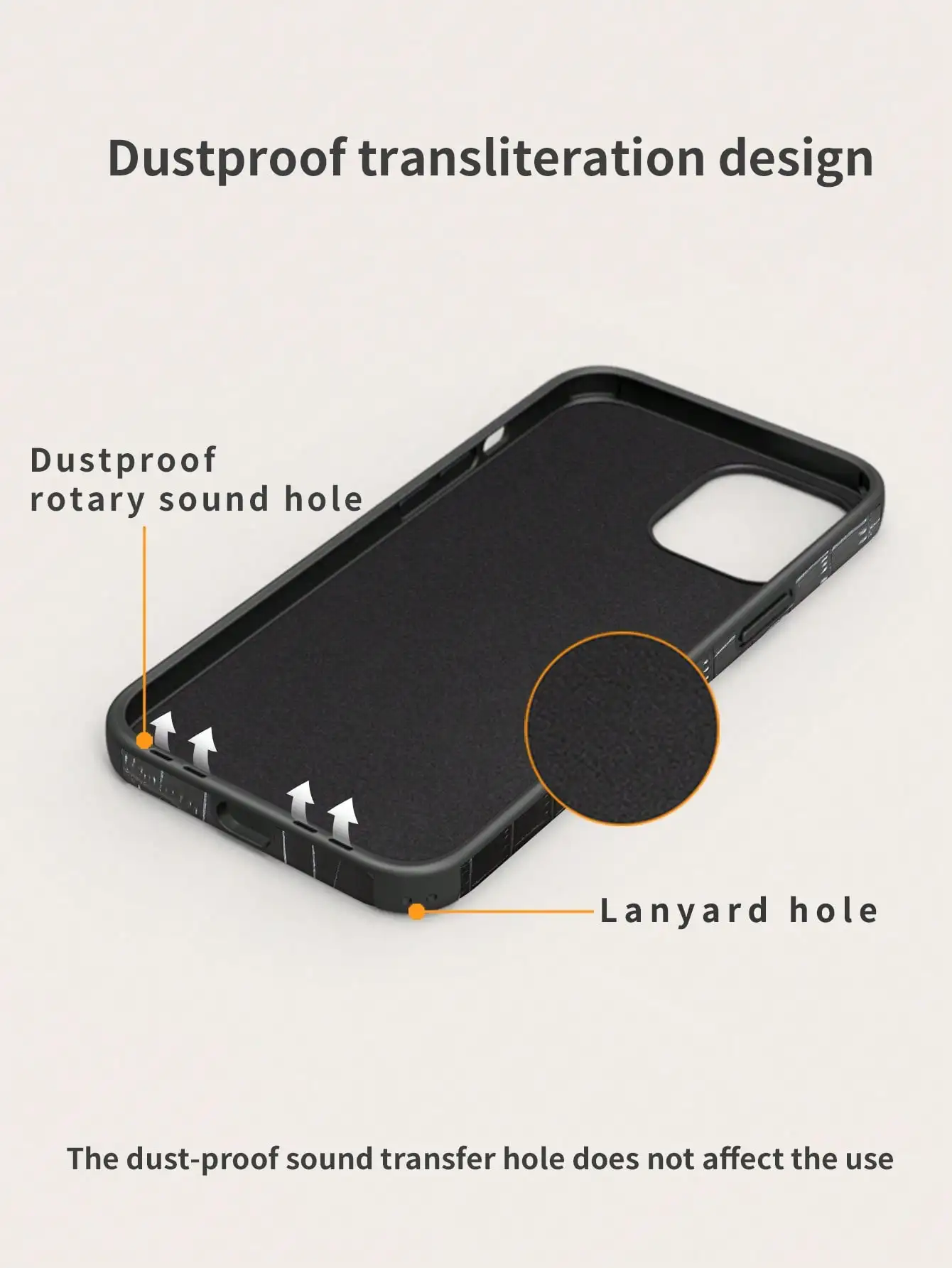 1 Black Crocodile Pattern Anti-Drop and Shockproof Leather Phone Case with Sound Conversion Design and Leather Bonding Process