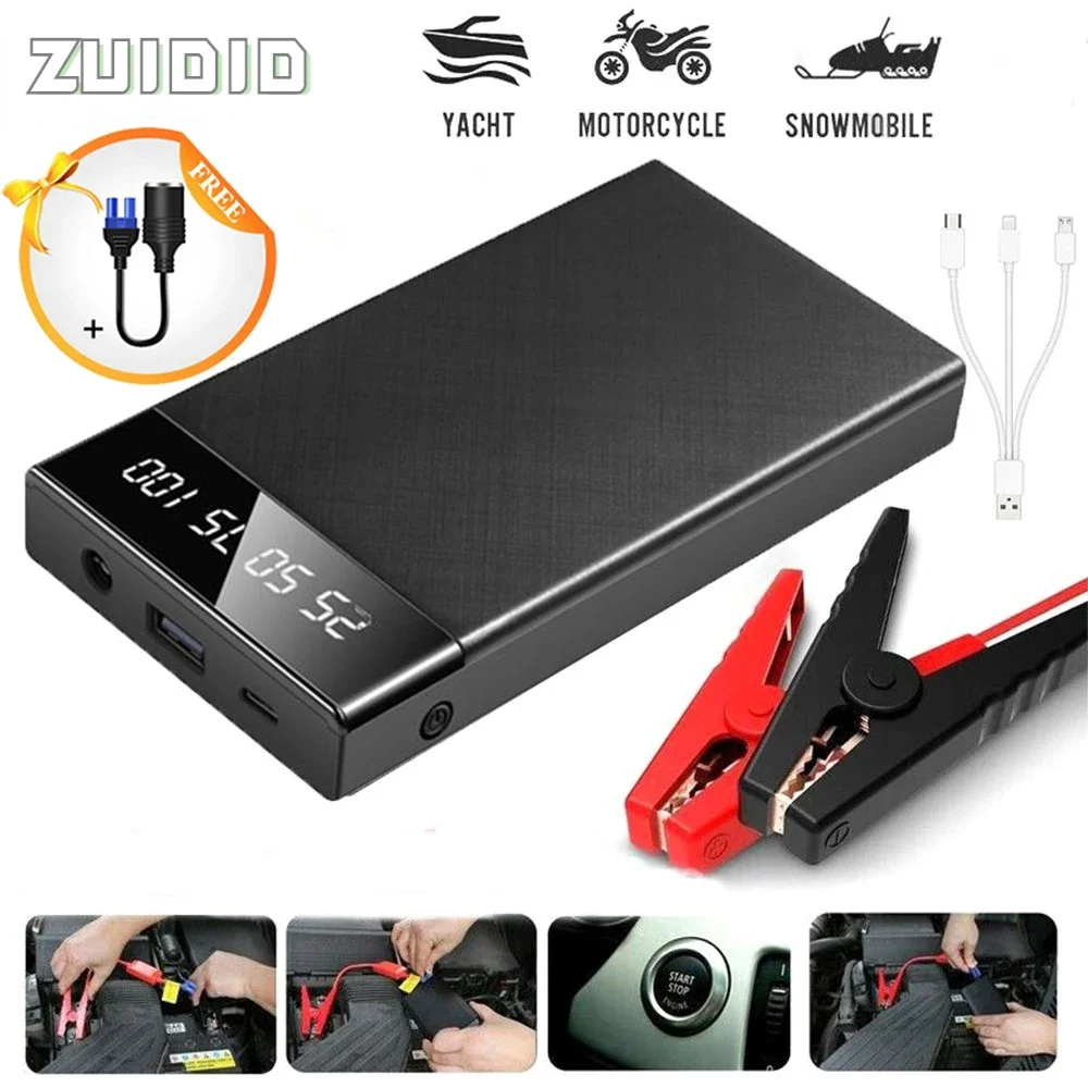 

10000mAh Car Jump Starter Portable Power Bank Emergency Start-up Charger Bank Battery Starting Device New Articles For Cars