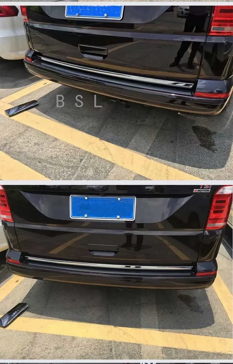 For VW Volkswagen Transporter (T6) Caravelle 2016-2019 Car Accessories ABS Chrome Tail Gate Door Down Cover Trim