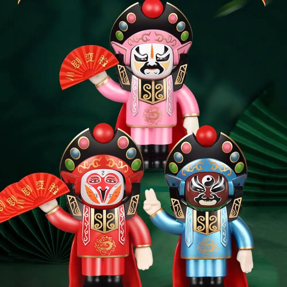 Face Change Opera Face Changing Doll Traditional Sichuan Opera Face Changing Toy DIY Crafts Chinese Opera Face Makeup Toy