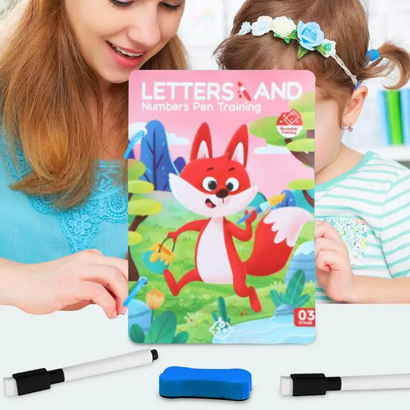 Picture 5: Scribble Training Cards Handwriting Skill Training Cards Reusable Writing Learning Book Interactive Handwriting Practice For