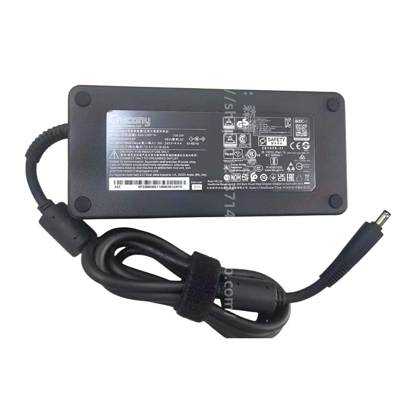 330W A20-330P1A A330A014Q 19.5V 16.92A New AC Adapter For Acer Predator Helios 300 PH317-55-79AM PH315-54 Gaming Laptop Charger