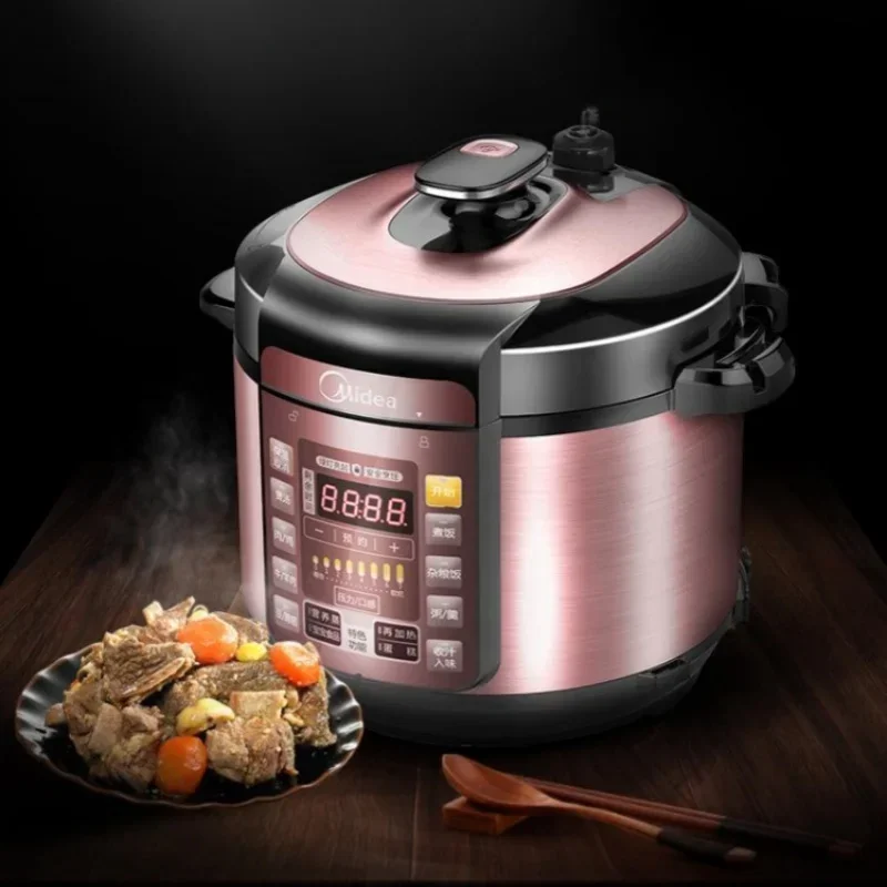 ميديا جهاز طهي الأرز 5/ 6L أواني داخلية مزدوجة 24 ساعة حجز قدر الضغط غير لاصق متعدد المواقد الأرز الكهربائية صنع الحساء