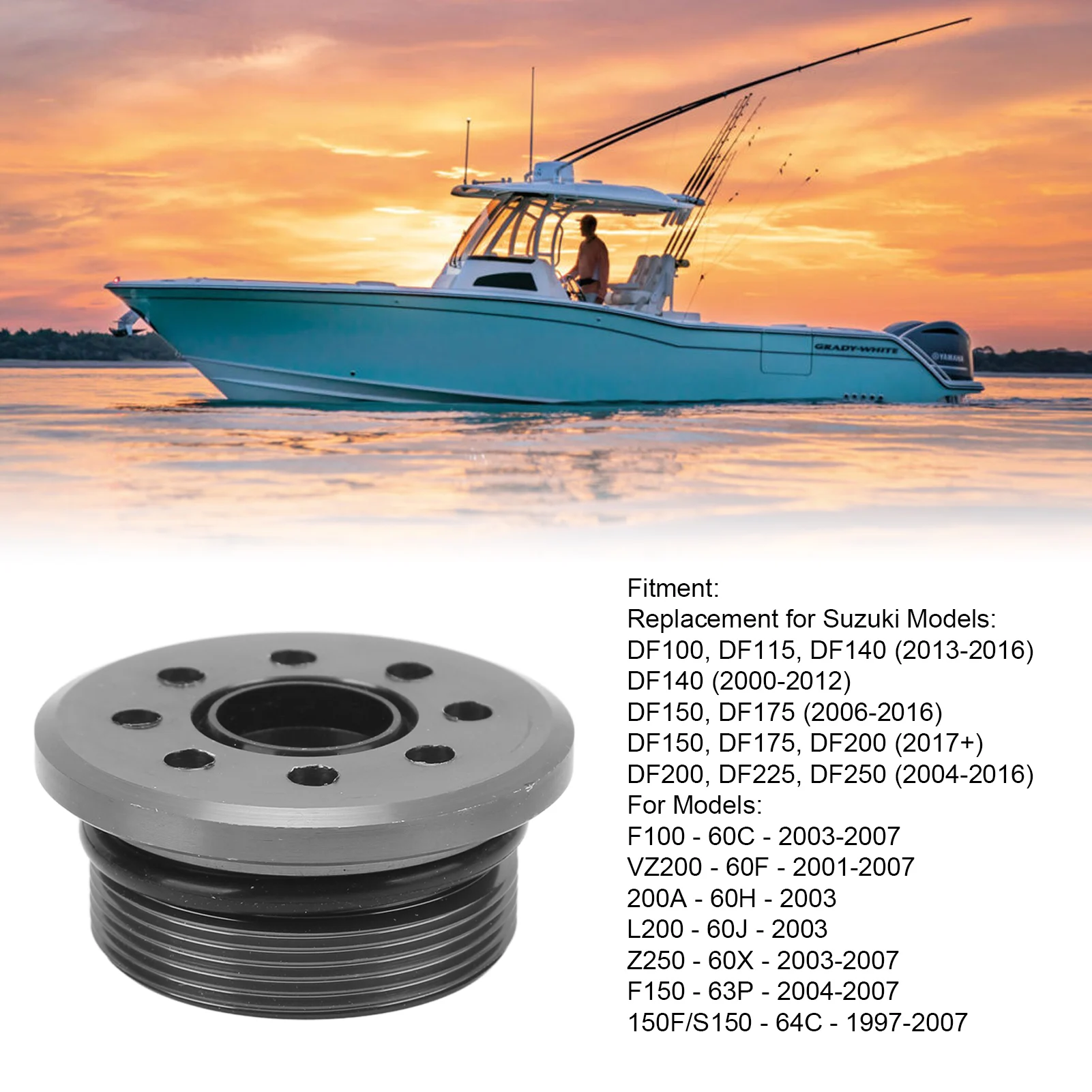 

48630 96J02 64E 43821 02 00 Наклонный конец цилиндра со стабильной производительностью 48630 96J01 Замена для DF100 DF115 DF140