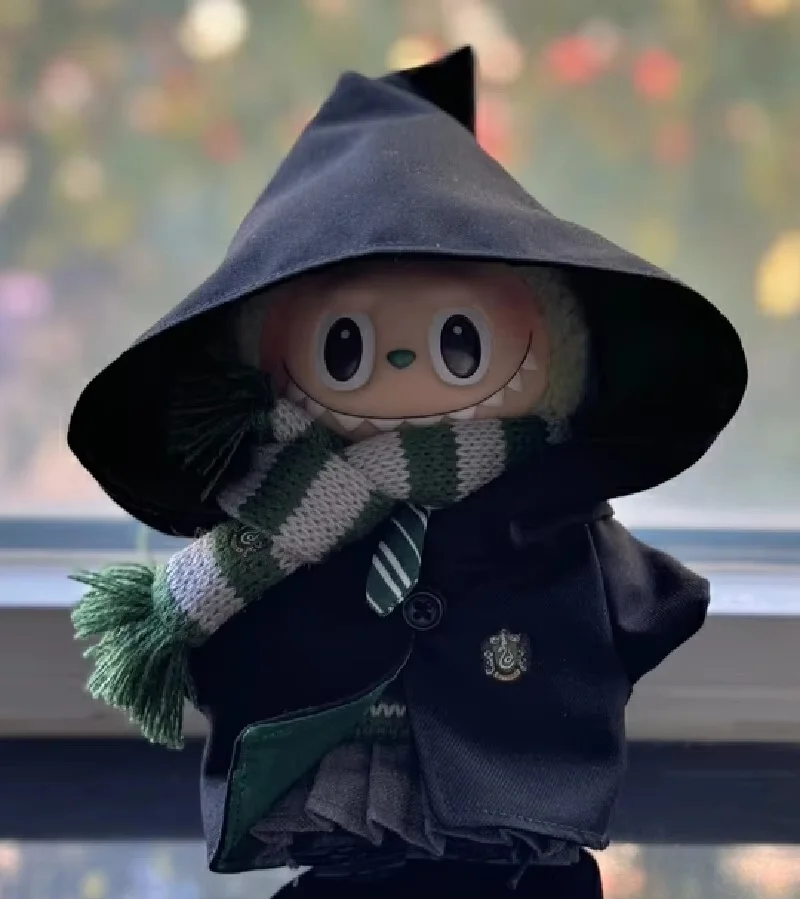 Labubu Rabu Doll Clothes Set Pendant Doll Clothes Decoration 15 17cm Size Doll Clothes School Uniform Magic Academy image 4