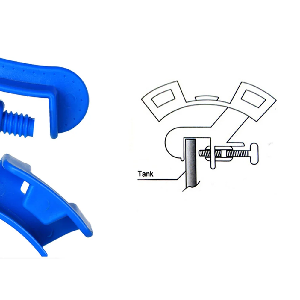 

2Pcs Aquarium Water Hose Clamp Plastic Tube Holder Clip Fish Tank Pipe Fixer Fish Aquarium Water Tube Holder Accessories