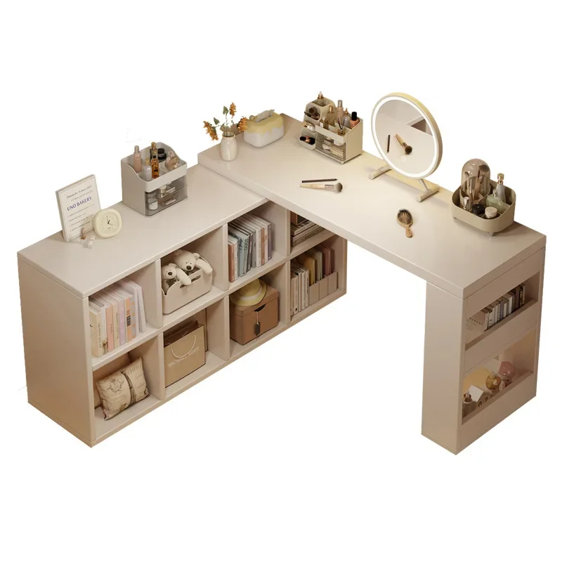 

Dresser Modern Simple Storage Cabinet Integrated Cream Style Girls Bedroom Multifunctional Computer Office Makeup Desk