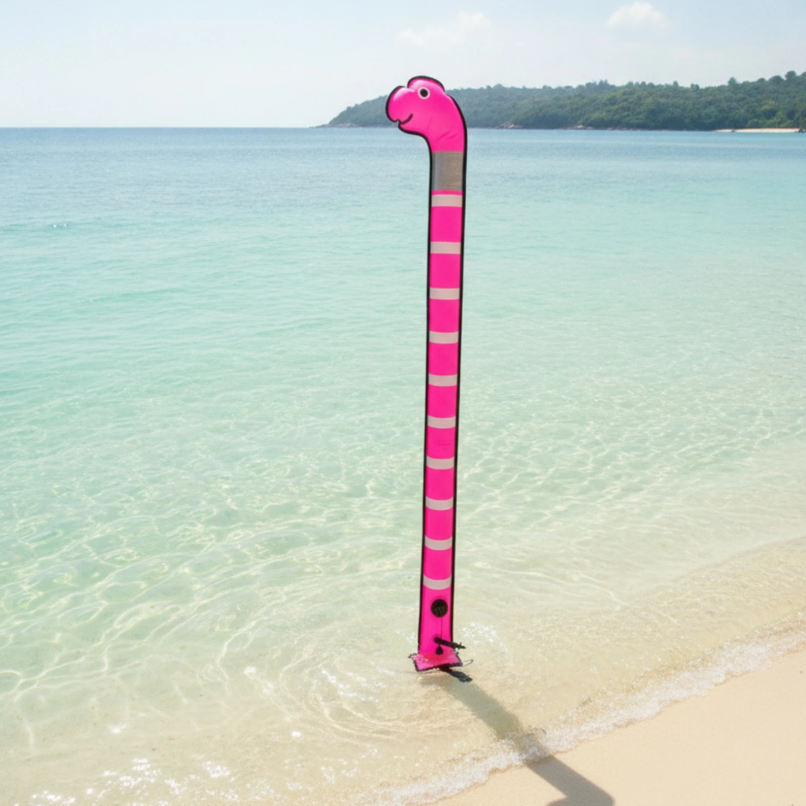 Picture 4: Dive Buoy with Strap High Visibility SMB Safety Sausage Lightweight Diving Equipment Tear Resistant for Scuba Divers, Open Water