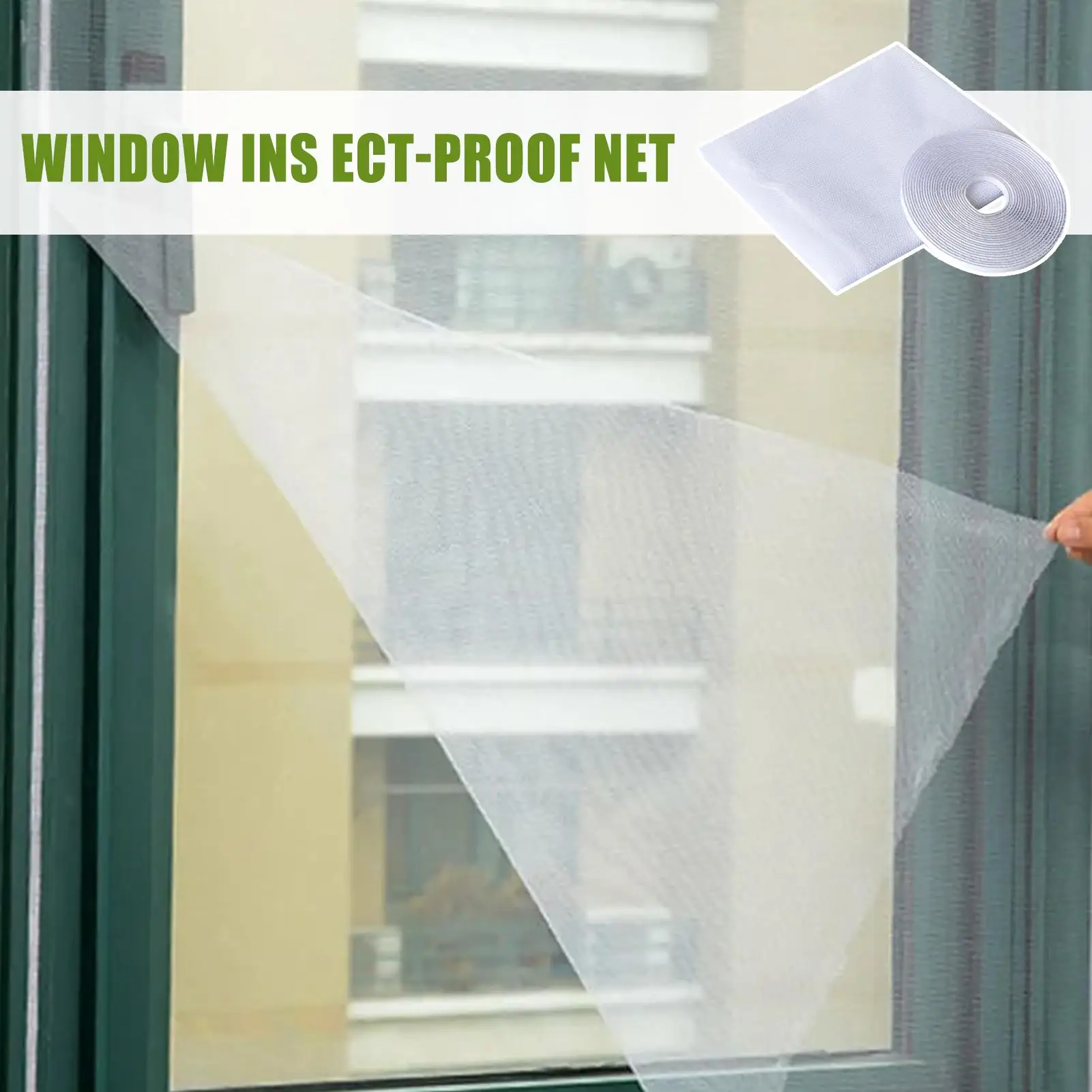 Sliding Door Window Fly Screen net Adhesive Replacement Parts Netting for Summer Bedroom Home Frame Living Room