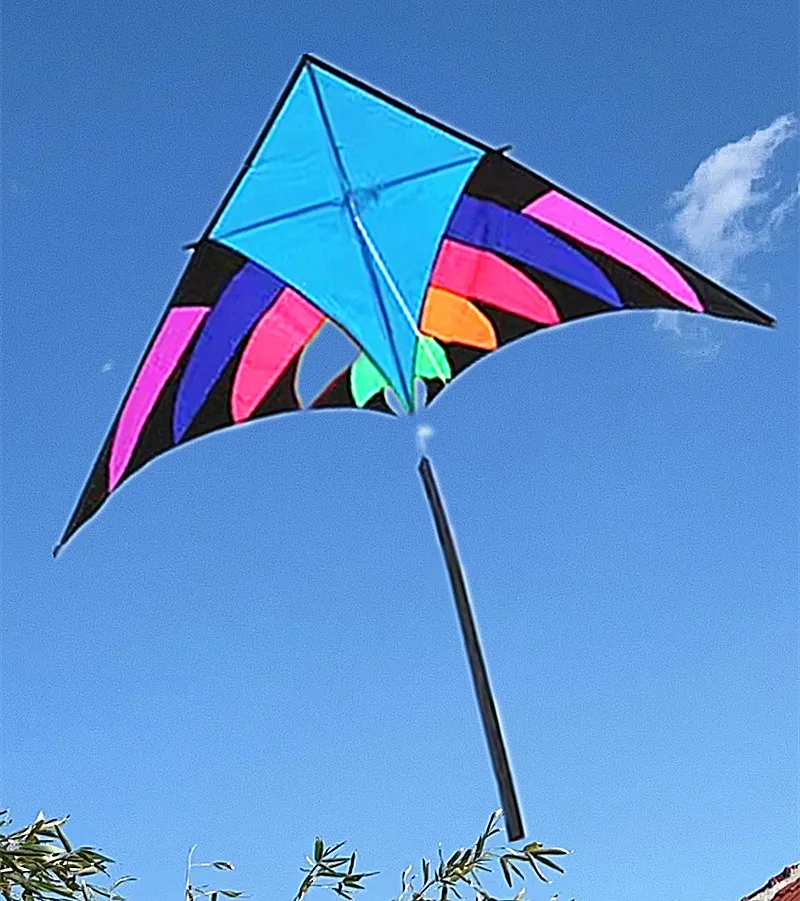 Rainbow Triangle Paraglider para crianças, Windsurf Kite, Volant Crianças, Flying Fliegen, Brinquedo Esportivo, Frete Grátis