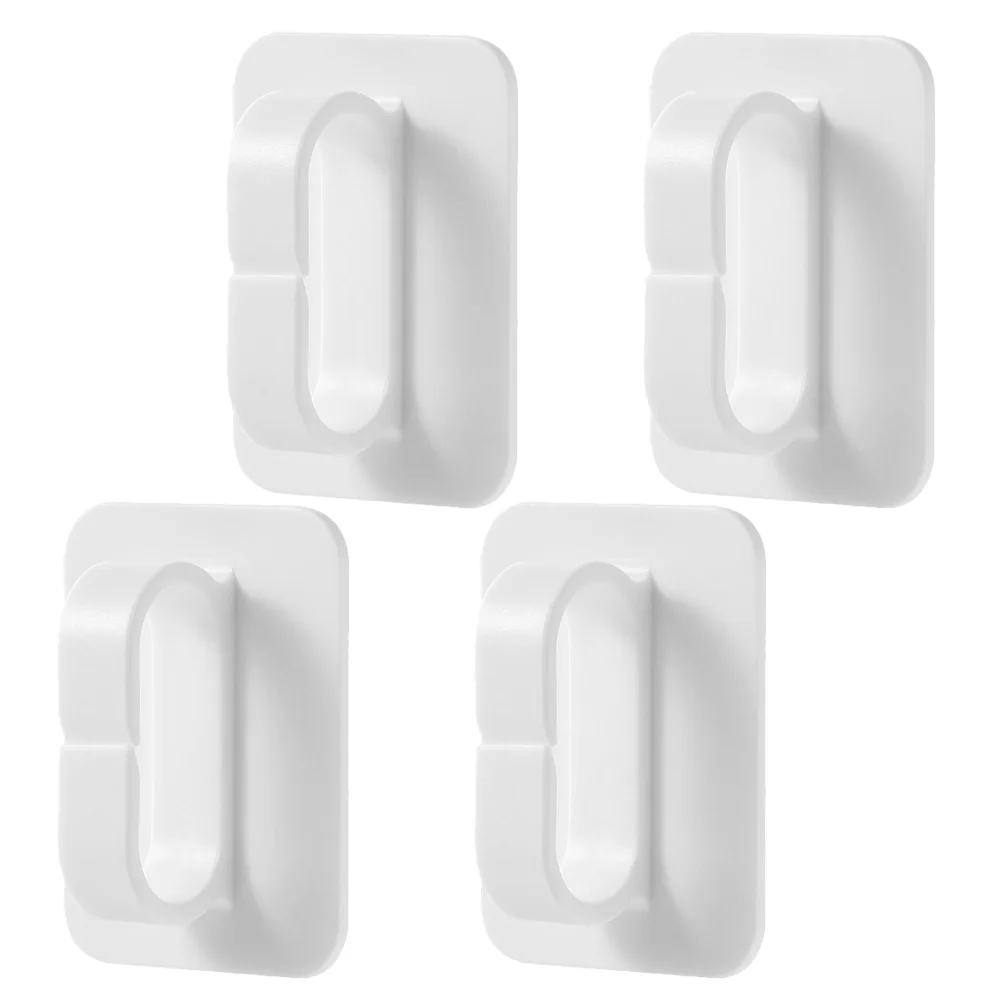 4 Pcs Ring Opening Hook Multi-functional Hooks Bathroom Wall Outdoor Adhesive Towel Racks Sticky Key for Heavy Removable Holder