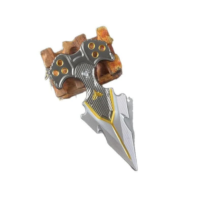 15 ซม./5.91in Arena Breakout เกมอุปกรณ์ต่อพ่วงฟันเย็นมีดอาวุธโลหะอุปกรณ์รุ่นเครื่องประดับ Props Graffiti Sharp ใบมีด