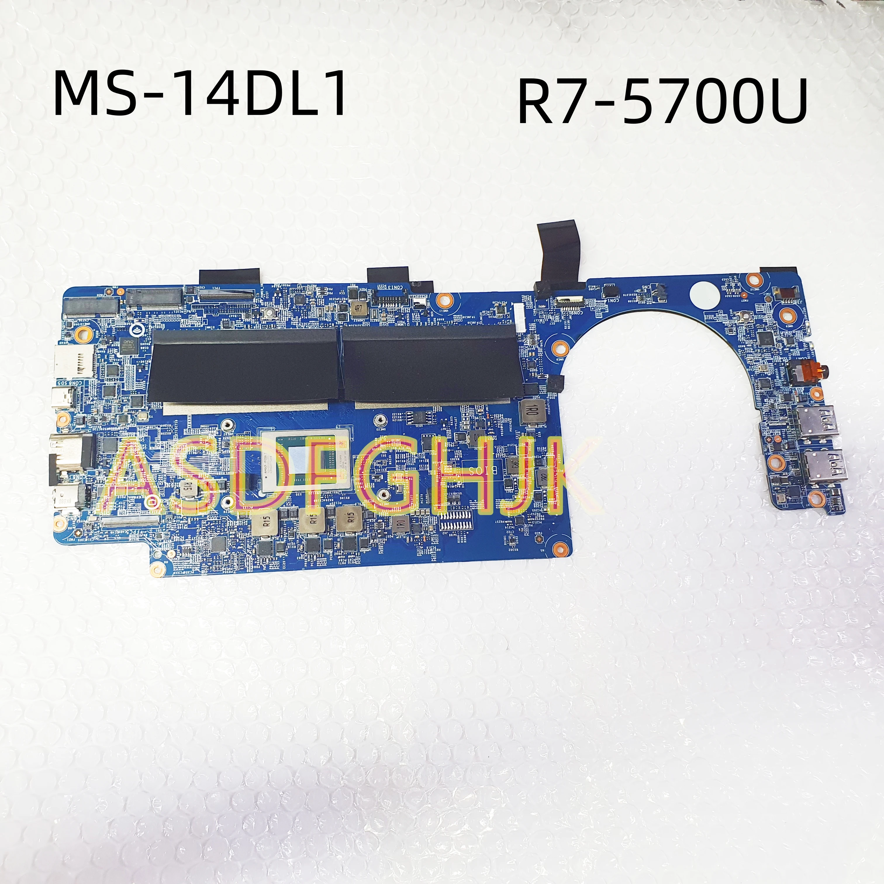 

Original Applicable to MSI MS-14DL Laptop Motherboard MS-14DL1 VER: 2.0 R7-5700U CPU Tested Fast Shipping