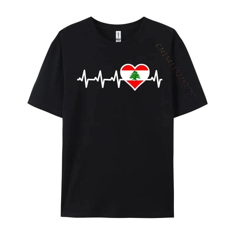 

Lebanon Heartbeat Lebanese Flag Roots Protest Street Print Autumn Mens Tops T Shirt Family Tees Cheap T-Shirts Top Quality