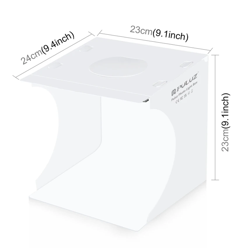 20cm Folding Portable 550LM/ 1100LM LED Light Mini Photo Lighting Studio Shooting Tent Box Kit with 2 Colors Backdrops Lightbox gallery 1