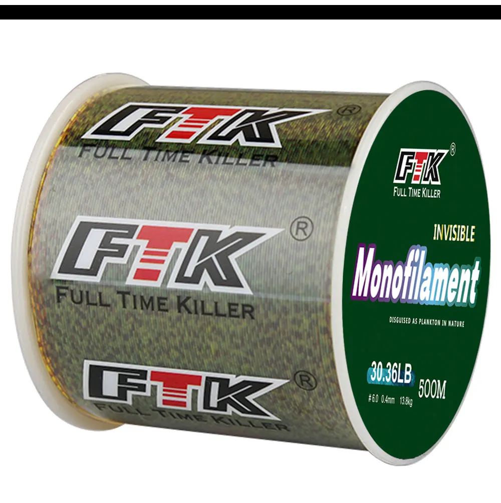 FTK 300m Unsichtbare Angelschnur, gefleckte Karpfenschnur, Monofilament, 0,20mm-0,50mm, 4,13LB-34,32LB, Super Starke gefleckte Schnur, sinkend – Detail 17
