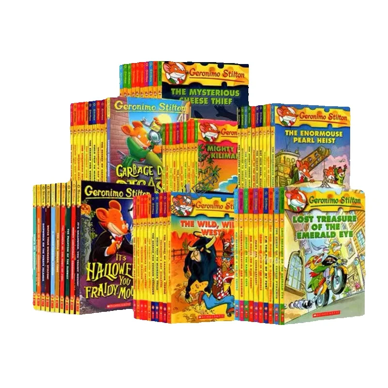 

10PCS Geronimo Stilton Humor Adventure Explore Brave Comic Fiction Parent Children Kid Story English Picture Book