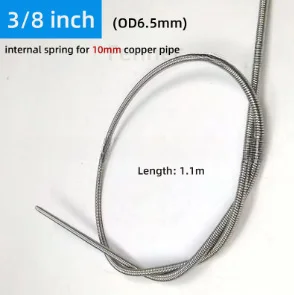 Spring Tubing for benders Kit for Pipe O.D. 1/4 5/16 3/8 1/2 and 5/8 Inch for Precise Bends Without Pipe Deformation