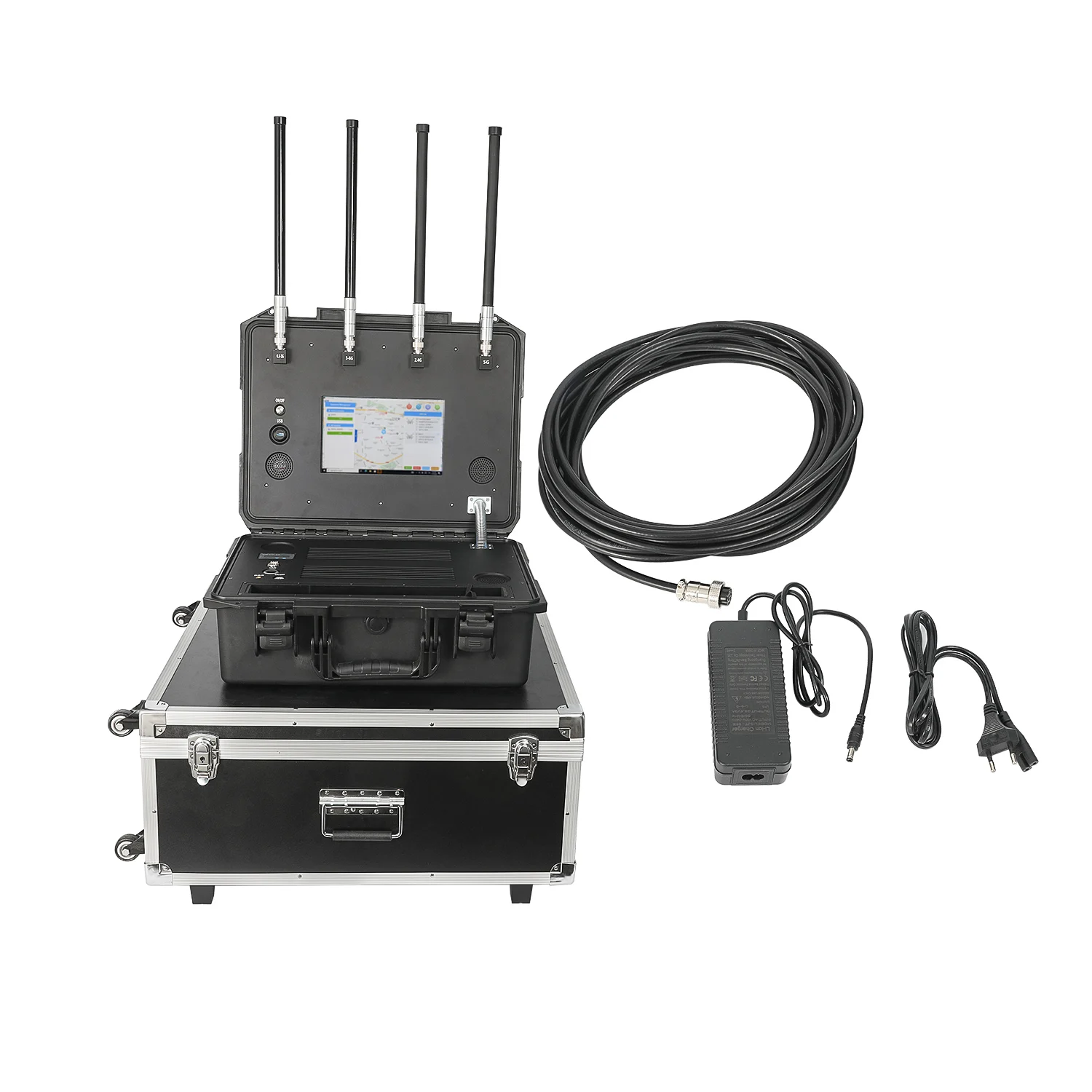900-6000MHz Portable Detection Equipment 1-6km Positioning And Pilot Identification Security Protection Products