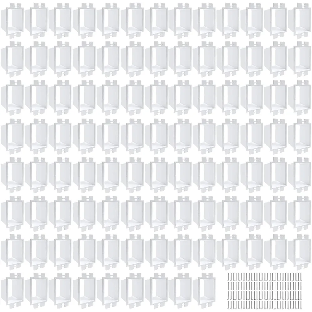 

Electrical Outlet Box Extenders 100PCS with 200PCS Screws Single Gang Power Switch Receptacle Spacers
