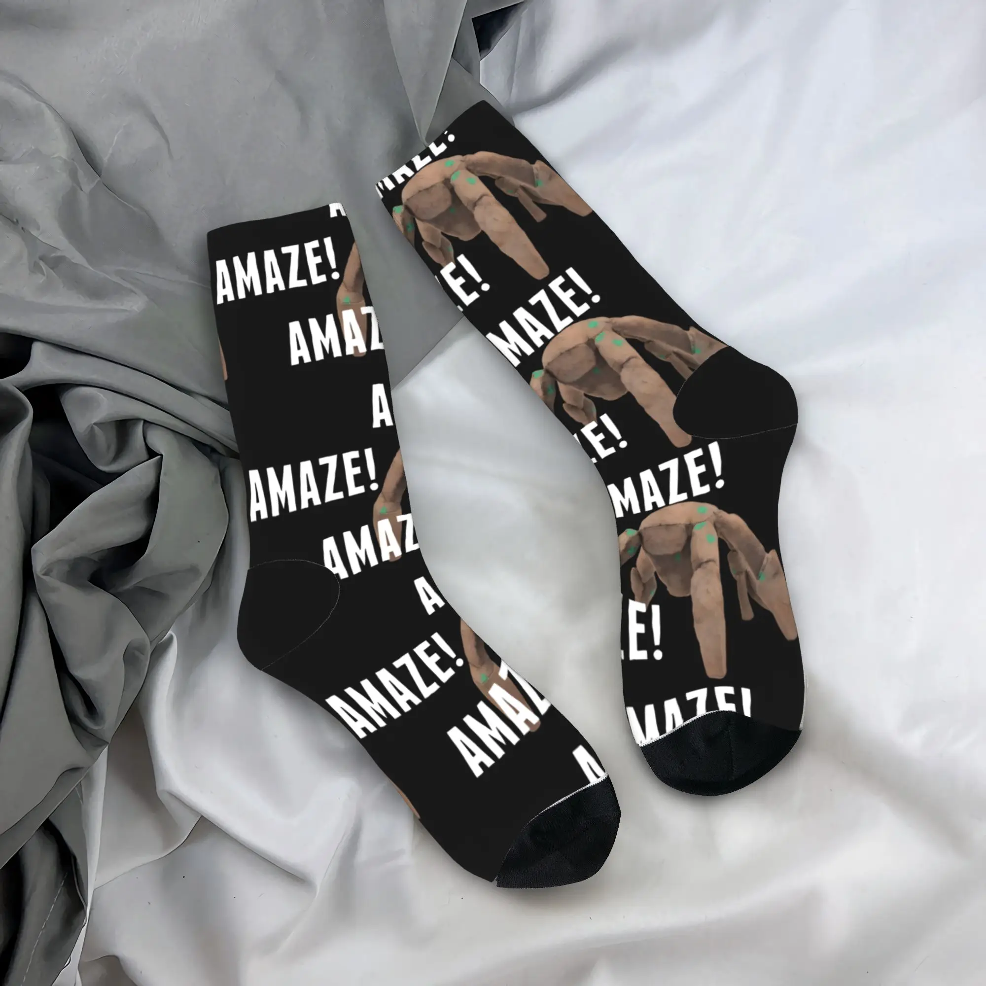 

Amaze Amaze! Amaze Project Hail Mary Stockings Adults Men Socks Comfortable Gothic Socks Autumn Climbing Anti Sweat Custom Socks