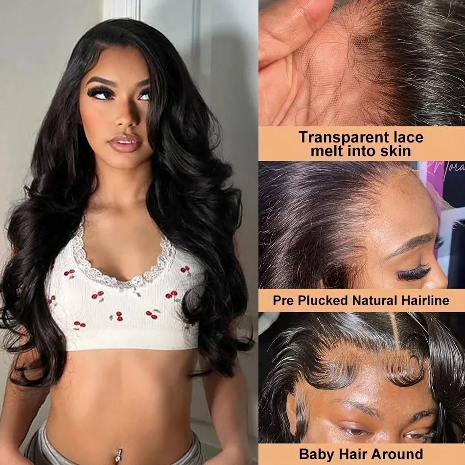 40 بوصة 200% كثافة الباروكات للنساء الشعر البشري قبل قطعها قبل قطع 13x4 الدانتيل الباروكات الجسم موجة الدانتيل الجبهة الباروكات