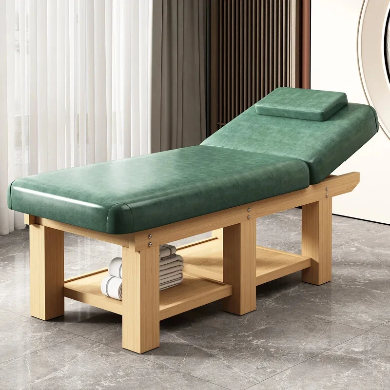 

Beauty Wooden Tattoo Massage Bed Lash Knead Massage Table Speciality Ear Comfort Lettino Cleaning Estetista Salon Furniture