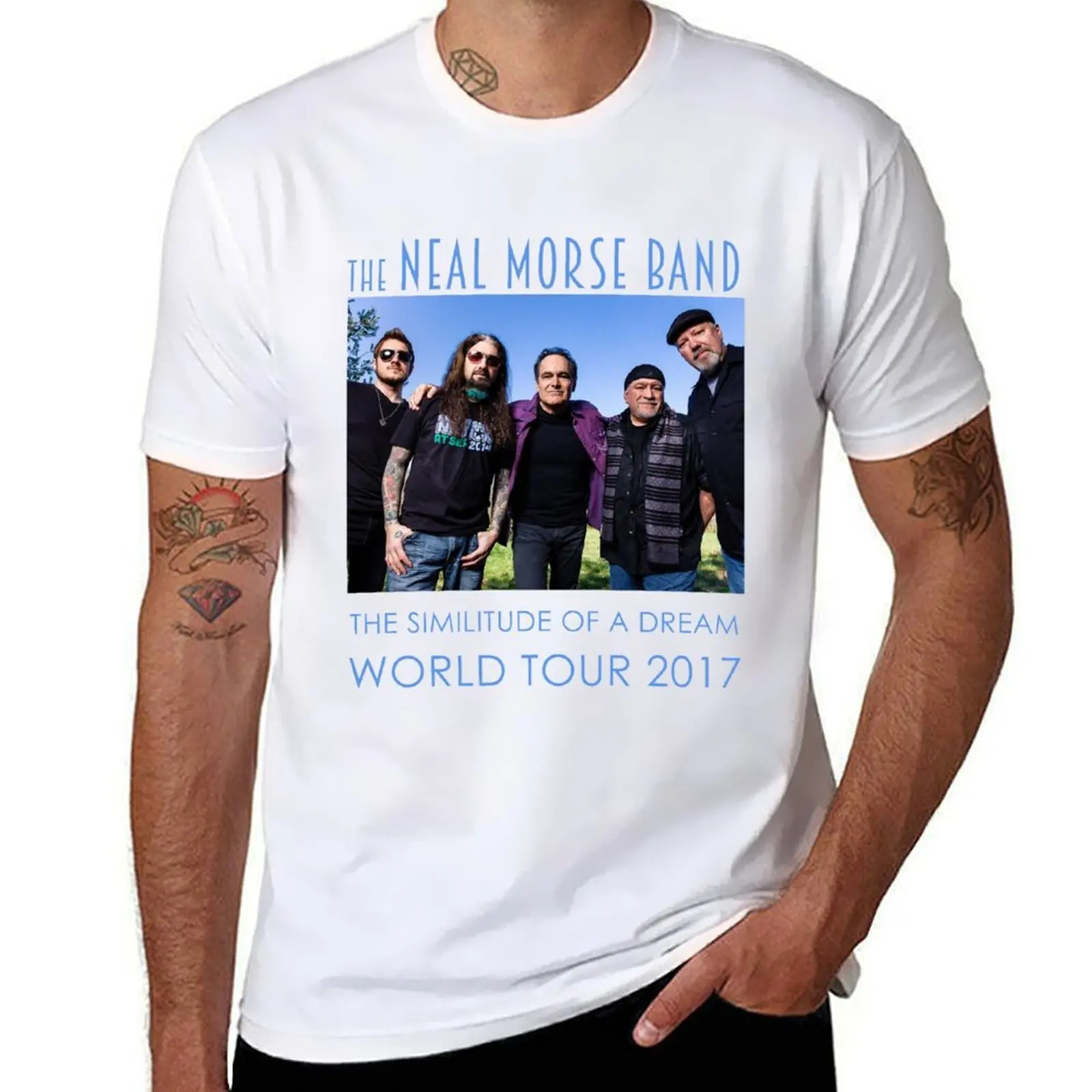 

THE NEAL MORSE BAND THE SIMILITUDE OF A DREAM WORLD TOUR 2017 T-Shirt cotton t shirt man men t shirt cotton 100% T-Shirt