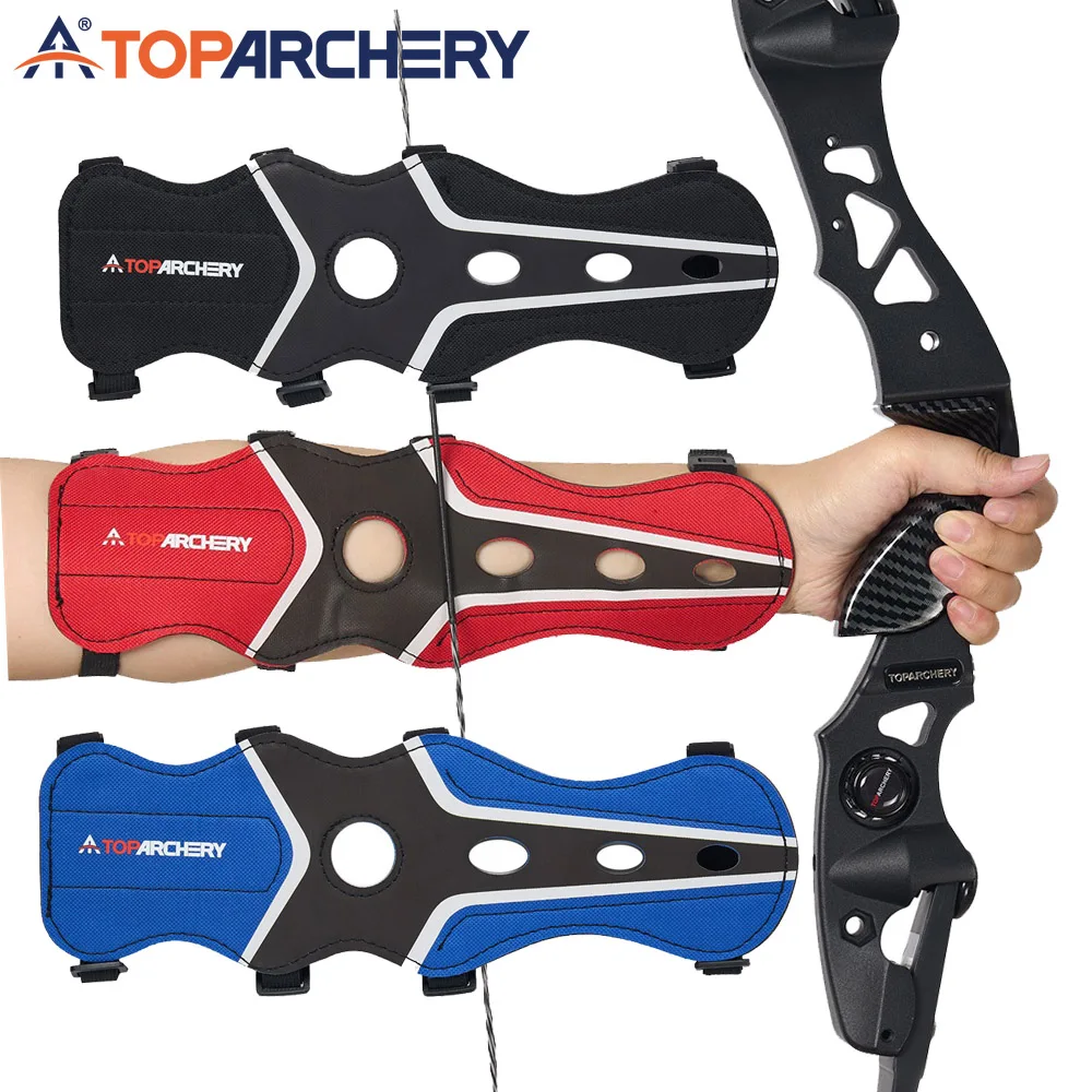 

4-ремешок для стрельбы из лука, охоты, Рекурсивный/блочный лук, регулируемая защита для лука, стрелы, стрелы, тренировочные аксессуары