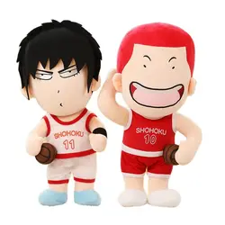 Cute SLAM DUNK Plush Toy Sakuragi Hanamichi Doll Kaede Rukawa Plushies Home Decor Throw Pillow Birthday Gifts For Fans Boyfriend