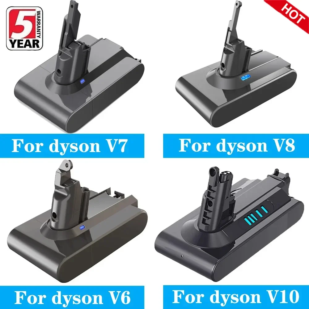 21.6V Batterie for Dyson V6 V7 V8 V10 Series SV12 DC62 SV11 sv10 Handheld Vacuum Cleaner Spare battery