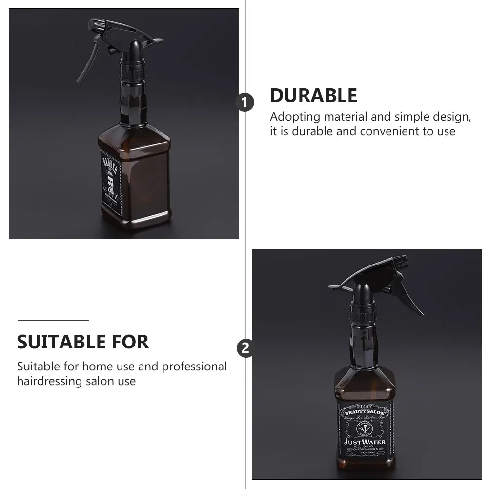 

650 Ml Haircut Watering Can Mist Spray Bottle Refillable Misting Curls Travel Plastic Durable Easy Use Lightweight Long Stream