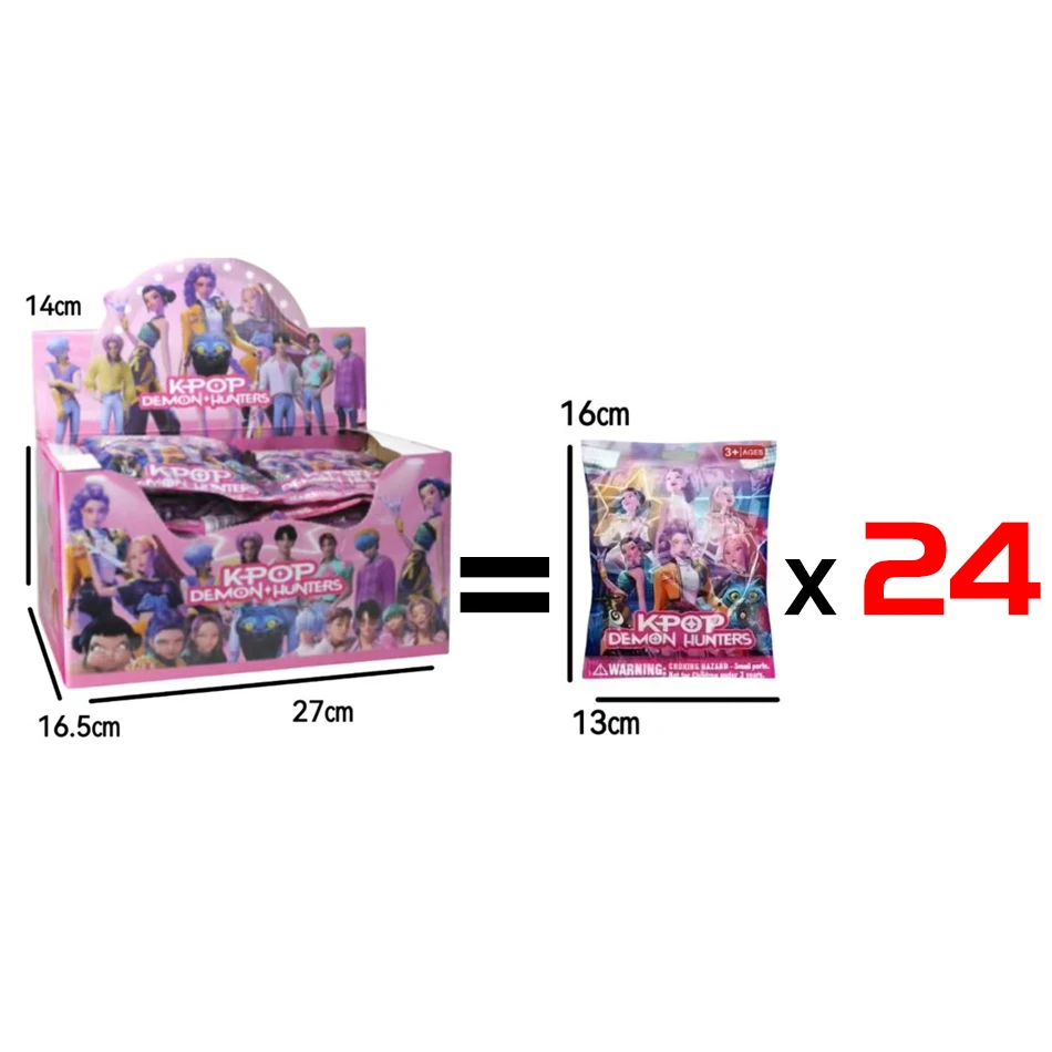 2025 حار أنيمي KPop شيطان الصيادين سلسلة فتاة دمية رومي ميرا زوي الشكل صندوق أعمى بولي كلوريد الفينيل نموذج اللعب زخرفة هدايا زينة عيد الميلاد