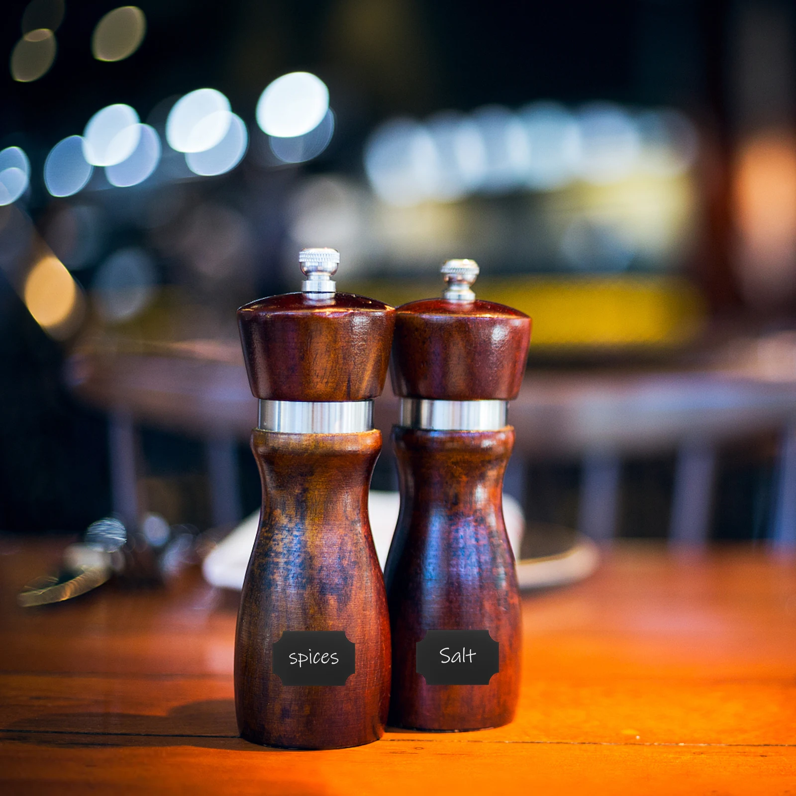 20 Sheets PVC Label Stickers Blackboard Design Self Adhesive Waterproof for Seasoning Bottle Labels Kitchen Storage Organization