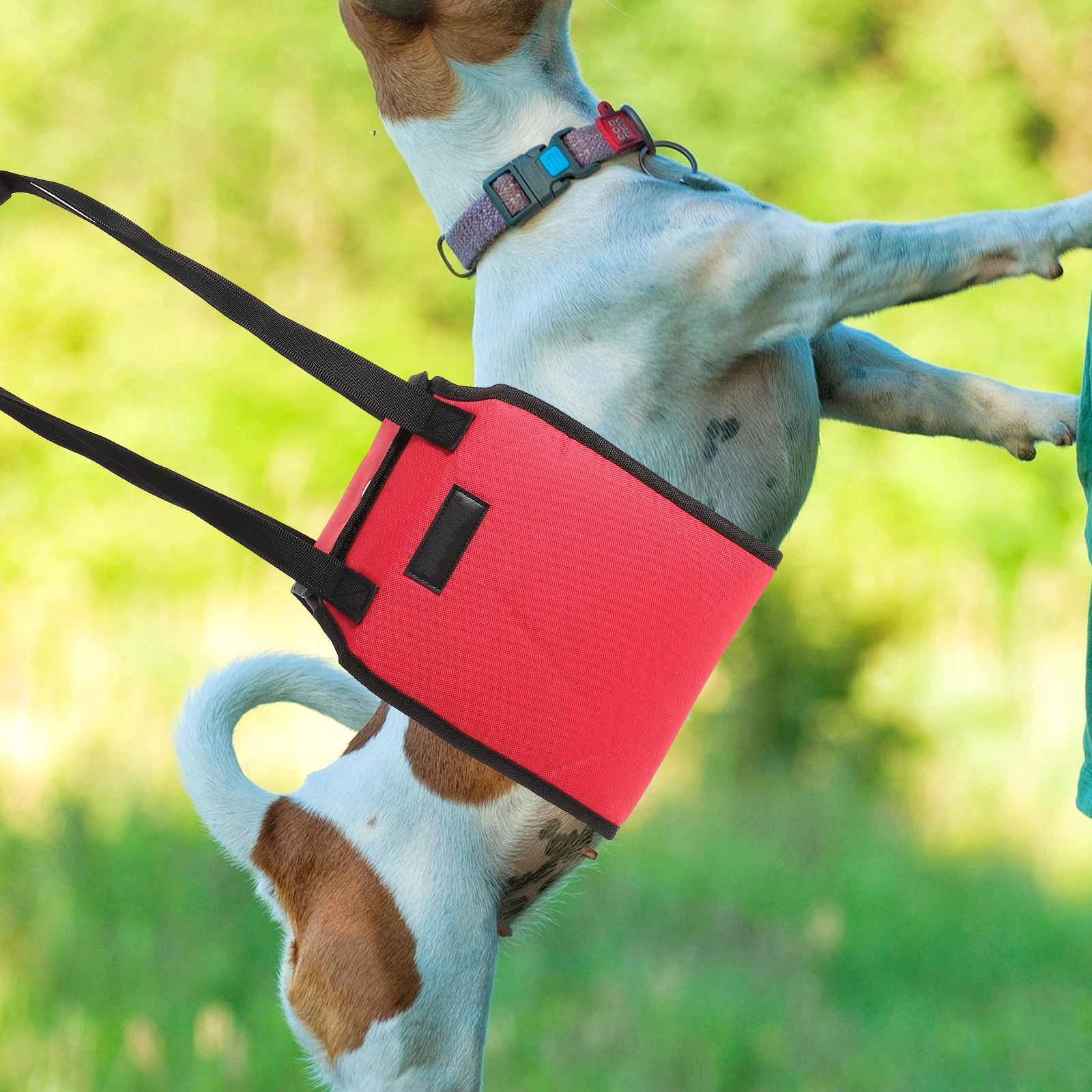 

Pet Sling Auxiliary Belt Dog Assist Lift Support Rehabilitation Harness Red Elderly