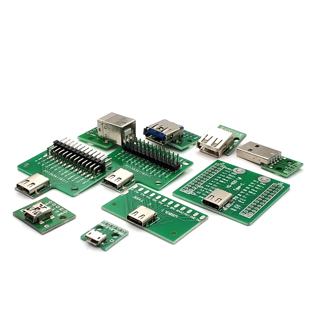 Connettore maschio USB/MINI adattatore da MICRO USB a DIP connettore femmina connettore 2.54 B tipo-c convertitore PCB USB 3.0 femmina