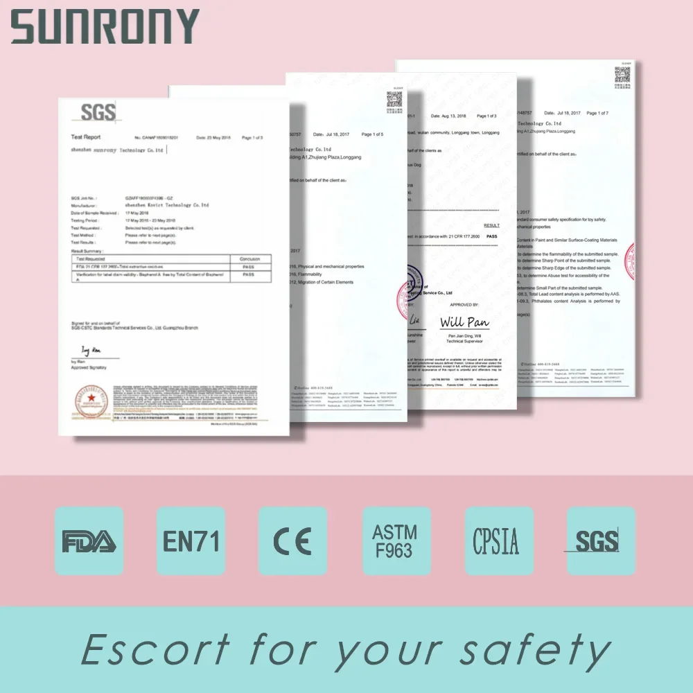 Sunrony 식품 등급 실리콘 동물 구슬, DIY 아기 어금니 장난감, 5 개