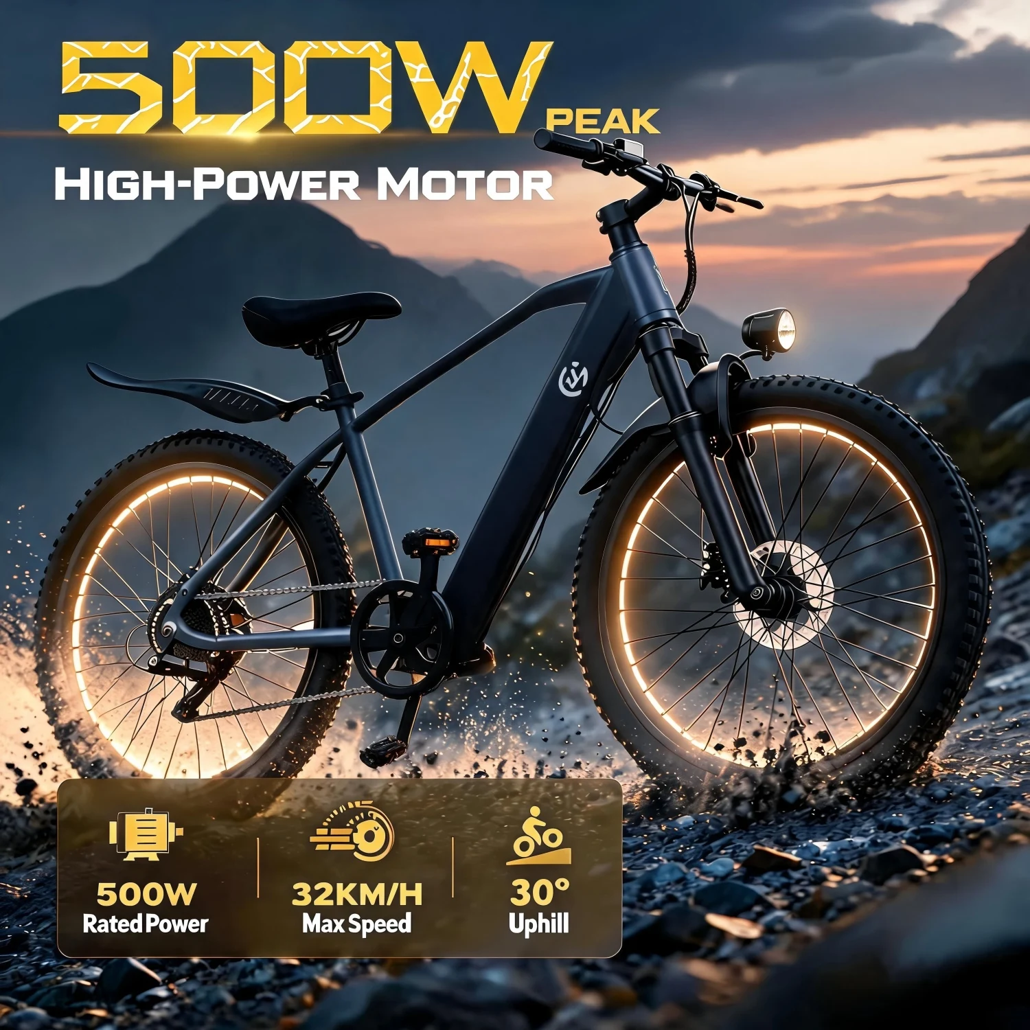 日常都市通勤用26インチオフロード電動自転車 500Wブラシ - Commuting With Road Bike のレビューと価格