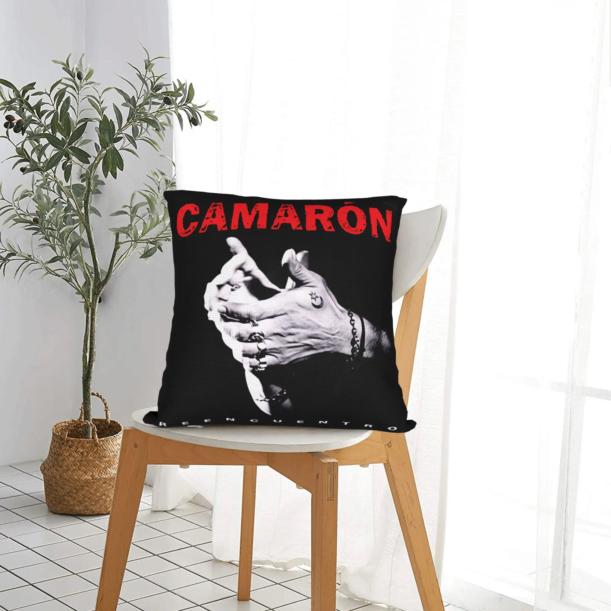 غطاء وسادة الفلامنكو من Camarons De La Isla غطاء وسادة مريح كيس وسادة مضحك لطيف لتزيين المنزل والأريكة