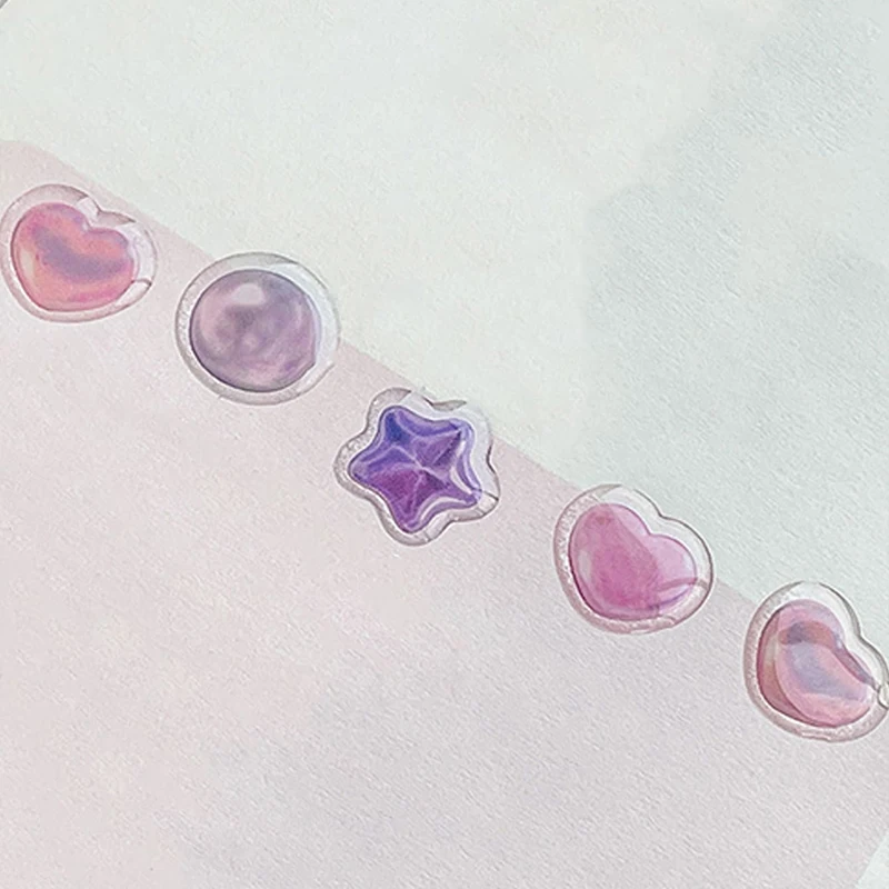 1pc 3d Cute Three-dimensional Drop Glue Stickers Korean Kawaii DIY Material Hand Account Decorative Stickers Stationery Supplies