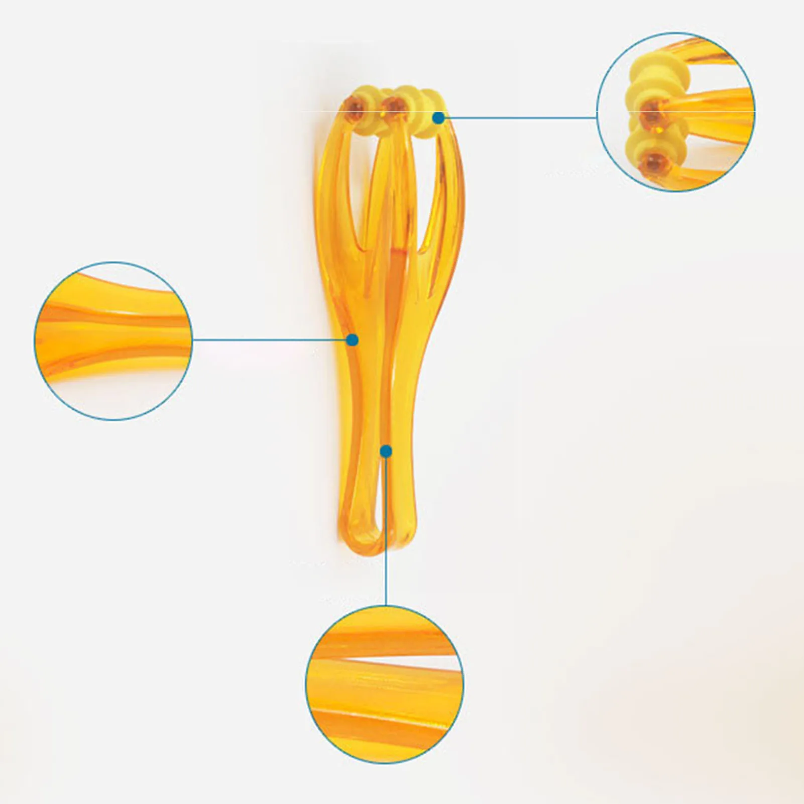 손가락 롤러 마사지기 휴대용 스트레스 해소 이중 고무 관절 롤러 마사지기 순환 관절염 스트레스 해소용