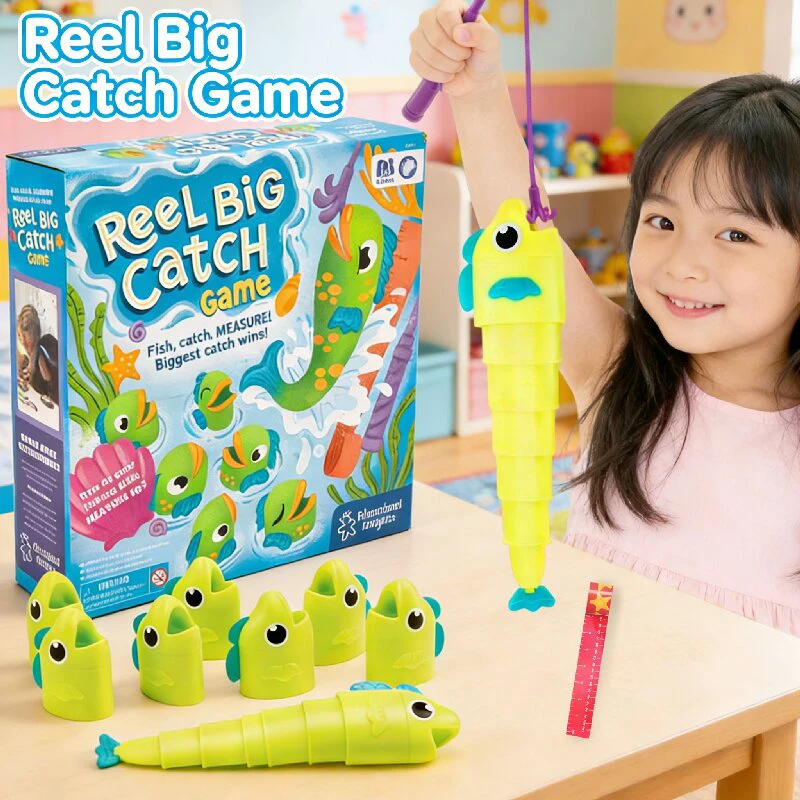 

Fishing Master Extendable Fishing Battle Game 2 Player Family Board Game Educational Puzzle Toy for Adults Home Party Game