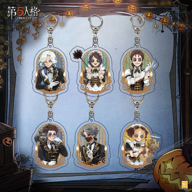 

Identity V Anime Character Model 6cm Acrylic Keychains Woman Cute Cartoon Bag Pendant Decoration Key Chain Fans Christmas Gifts